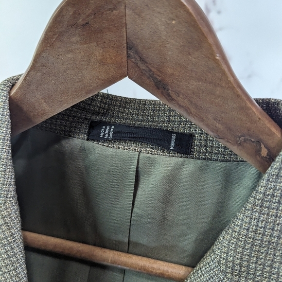 Emanuel Ungaro Blazer Mens Large 42 S Short Brown Silk Wool Sport Coat Jacket - Picture 10 of 12